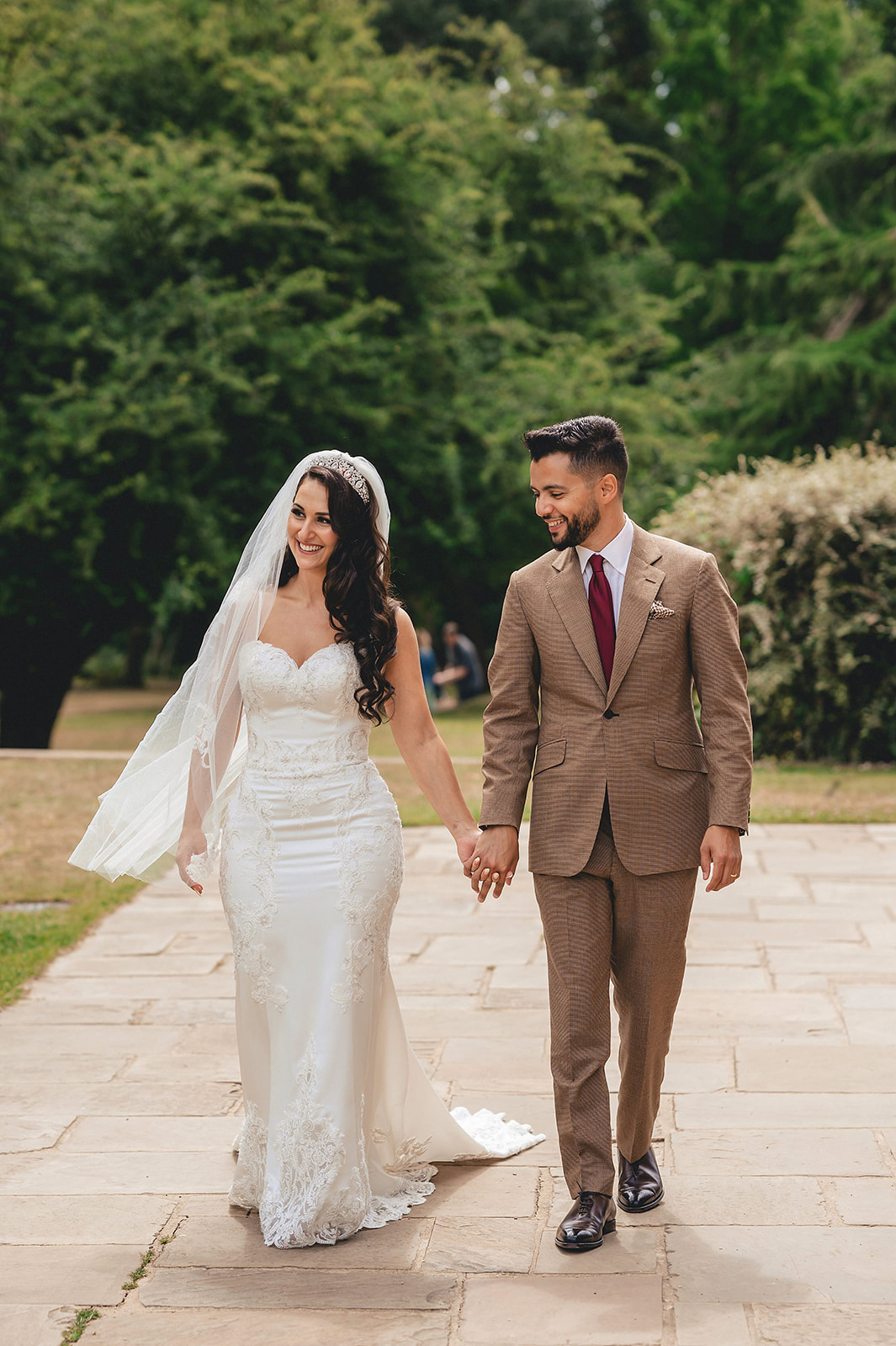 Shari and Mehdi in the gardens